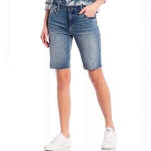 KUT FROM THE KLOTH SOPHIE HIGH RISE BERMUDA SHORTS IN MEDIUM‎ WASH NWT WOMEN'S 0
